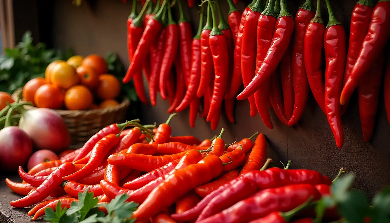 Vibrant spice markets in Asia