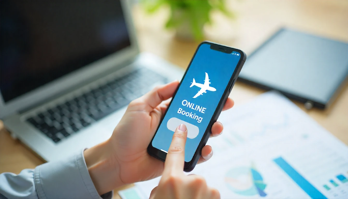 Smartphone displaying discounted travel accommodation deals